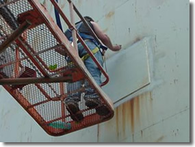 Inspection of a water tank