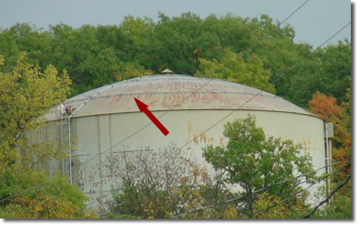 water tank with anodes